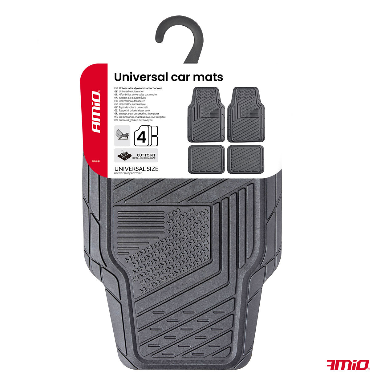 Alfombrillas universales para coche CM-05 con piezas delanteras y traseras