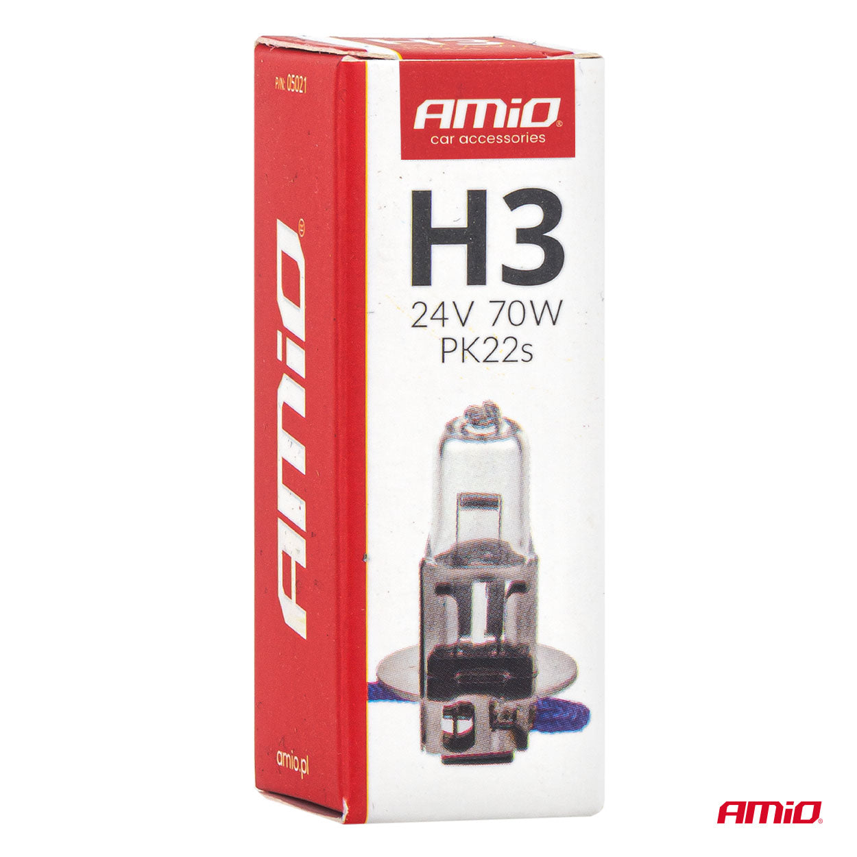 Bombilla halógena H3 70 W con casquillo PK22s