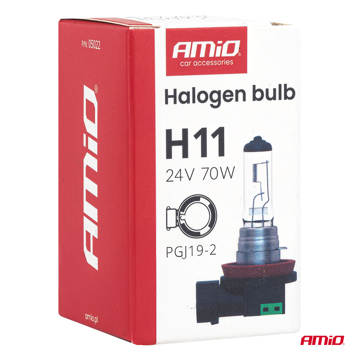 Bombilla halógena H11 24 V para camiones y maquinaria