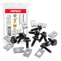 Juego de clips de tornillo y montaje con placas de montaje de 22 mm