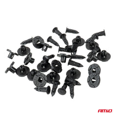Clips de expansión de 20 mm de longitud y 9 mm de diámetro