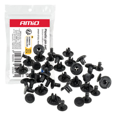 Juego de 20 clips de expansión de plástico, de 10 mm de largo y 6,5 mm de diámetro