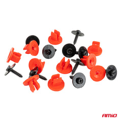Juego de clips y tornillos para la fijación debajo del coche