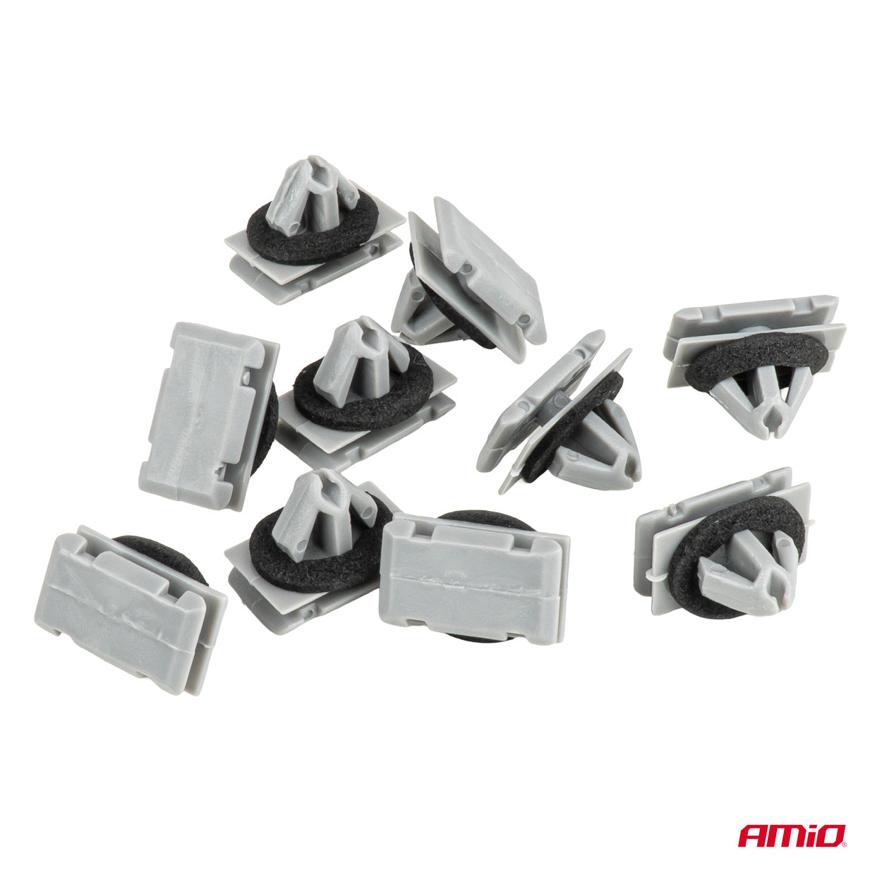 Clips de 11 mm para umbral de puerta con junta de goma.