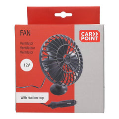Ventilador Carpoint de 12 voltios con ventosa 