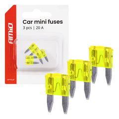 Fusibles MINI para coche de 20A en blíster