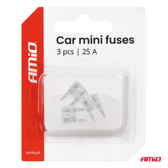 Fusibles MINI para coche de 25A para sustitución.