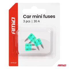Paquete de tres fusibles MINI para coche de 30 A