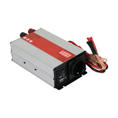 Inversor Carpoint 12V-230V 600W con pinzas de batería 