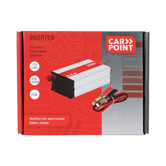 Inversor Carpoint 12V-230V 600W con pinzas de batería 