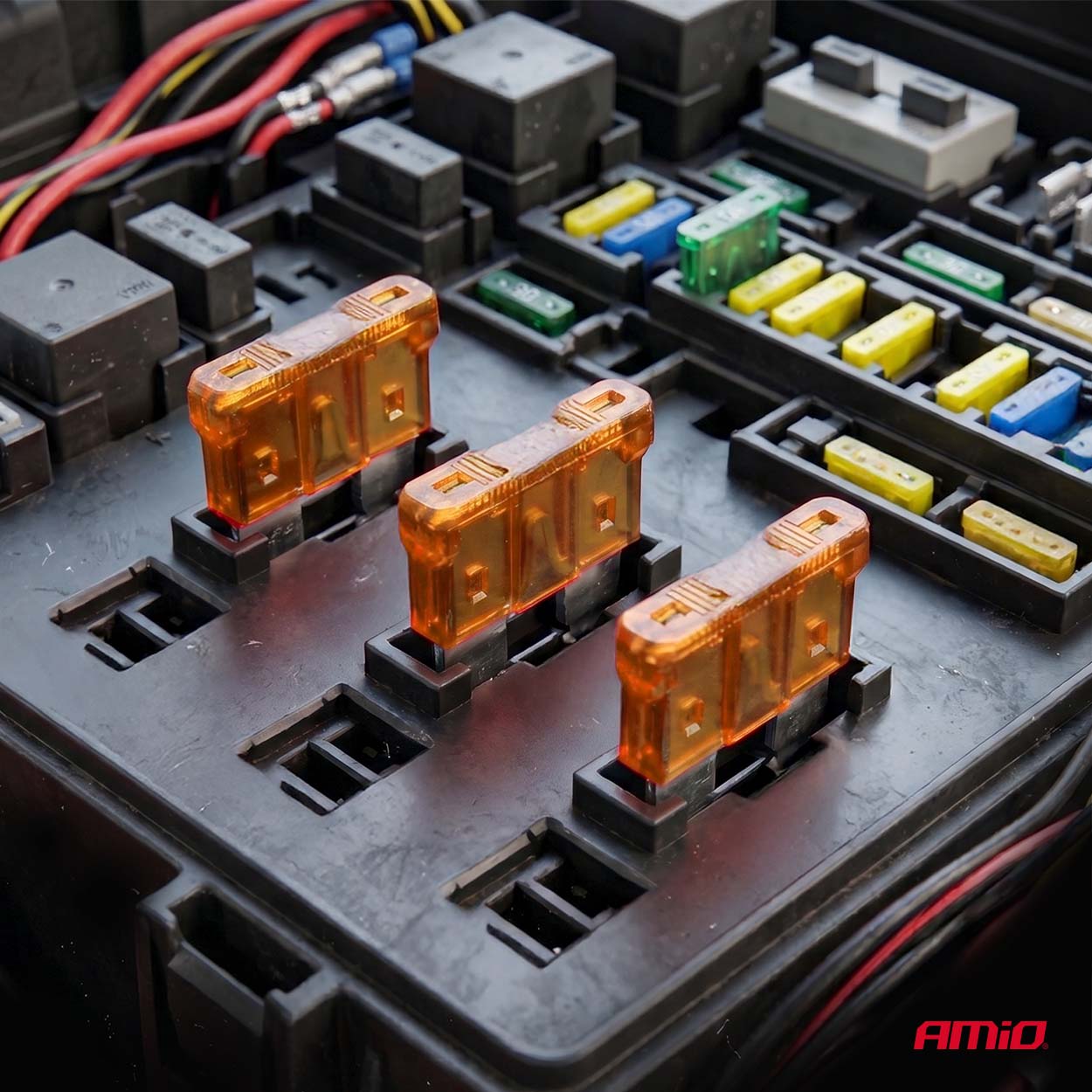 Tres fusibles de pala STANDARD de 5A