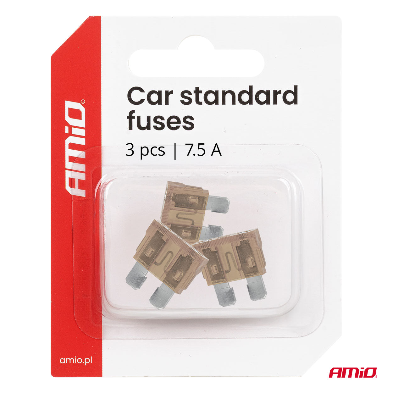 Fusibles de repuesto STANDARD de 7,5 A para coche.