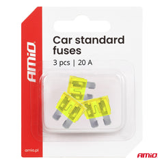 Fusibles estándar para coche en práctico blíster
