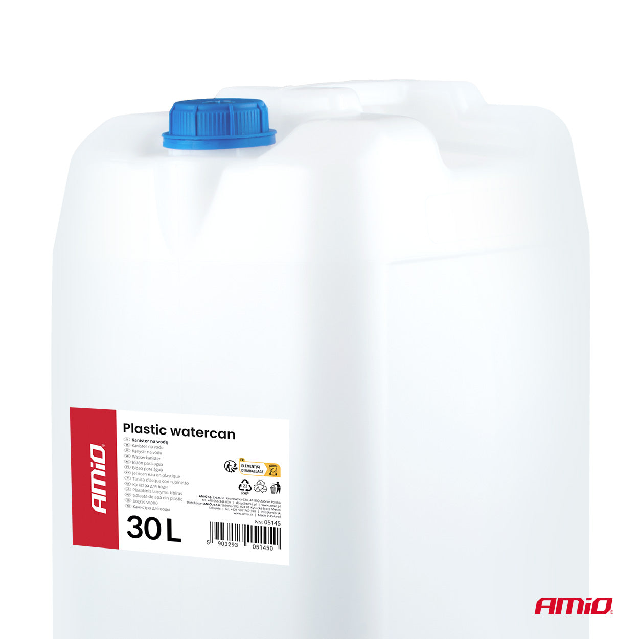 Bidón de agua de 30 litros con boca ancha