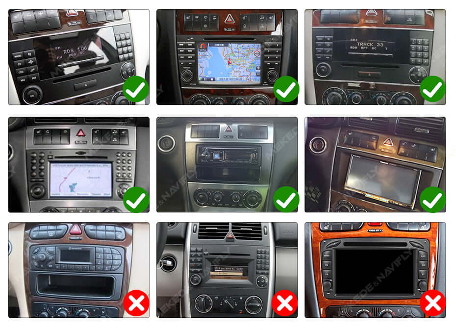 <h2>Mercedes-Benz W203 radio de 8" con Apple CarPlay y Android Auto</h2>