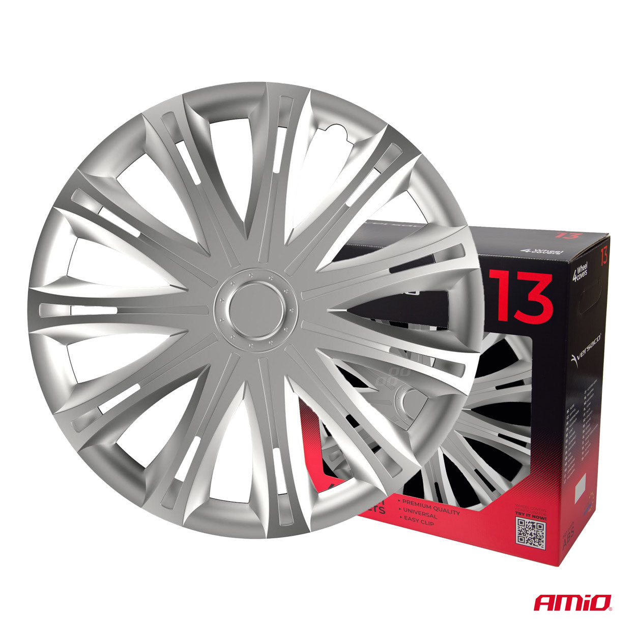 Juego de 4 tapacubos Versaco modelo Spark de 13 pulgadas