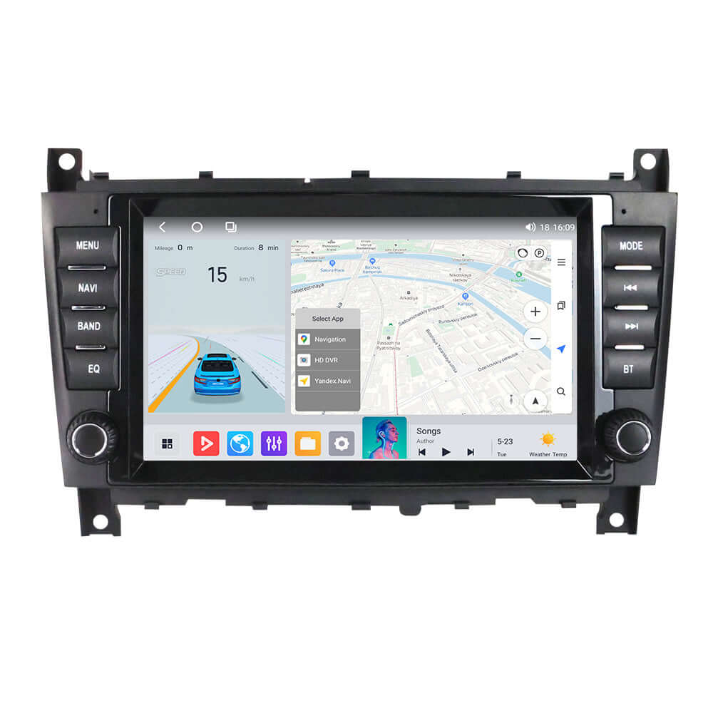 <h2>Mercedes-Benz W203 radio de 8" con Apple CarPlay y Android Auto</h2>