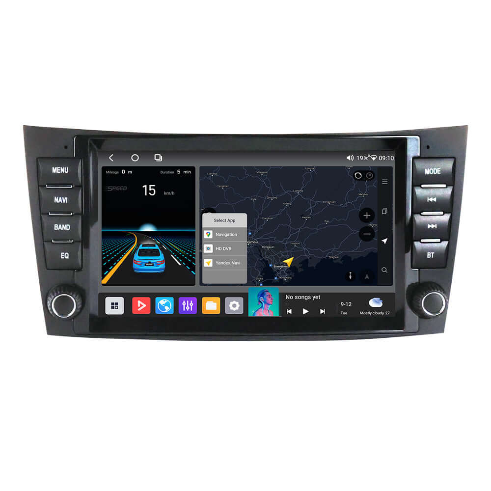 Mercedes-Benz W211 - Radio de 8" con Apple CarPlay y Android Auto