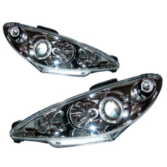 Faros delanteros blancos para Peugeot 206 1998-2002