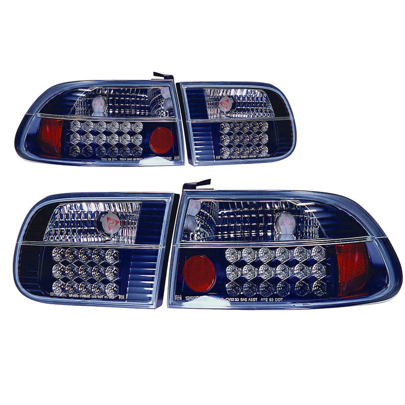 Pilotos traseros LED negros para Civic 1992 3 puertas