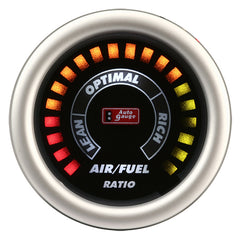 Medidor Hallmeter Auto Gauge negro de 2 pulgadas
