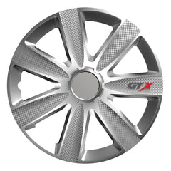 Tapacubos Versaco GTX carbon silver de 15 pulgadas