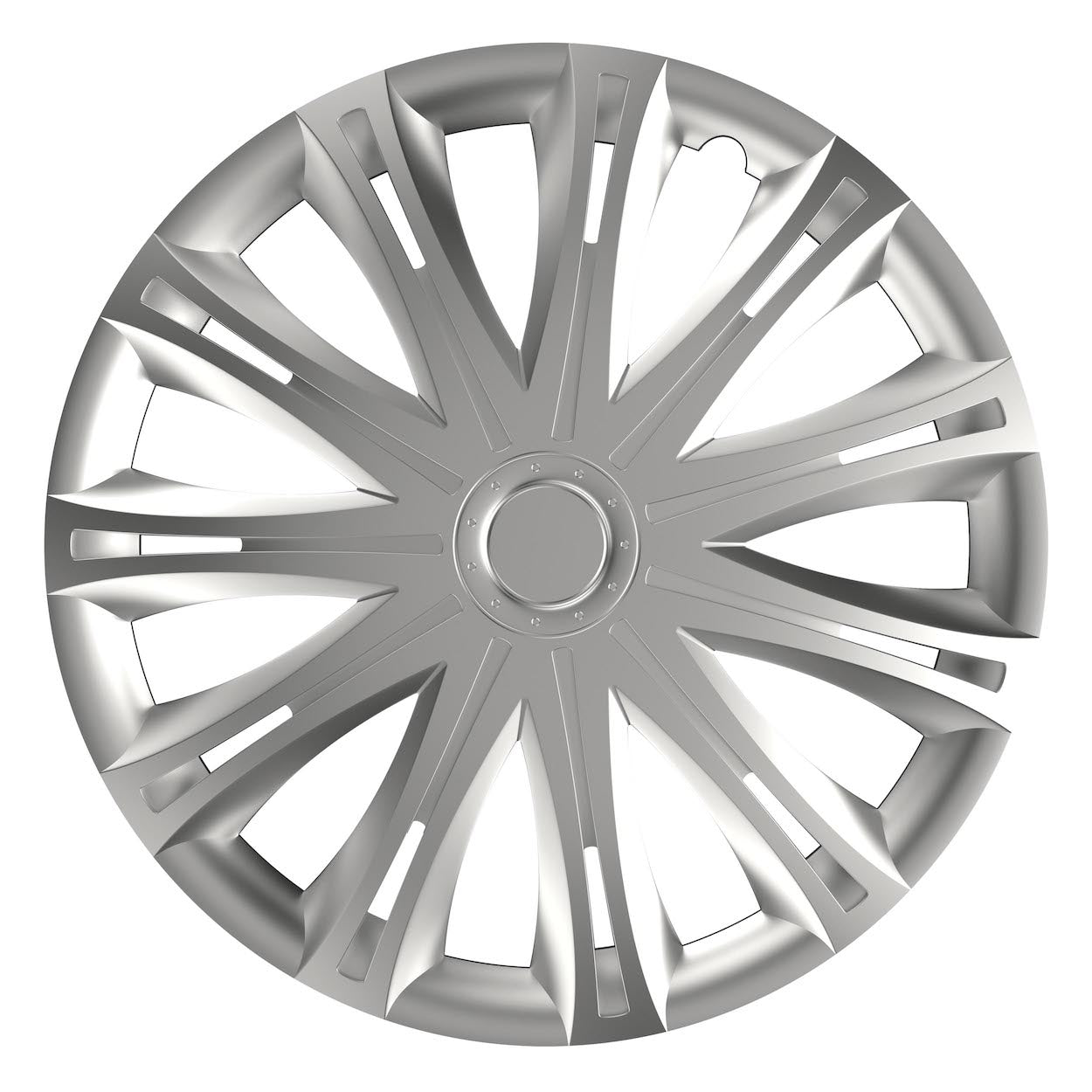 Tapacubos Versaco Spark de 13 pulgadas en color plata