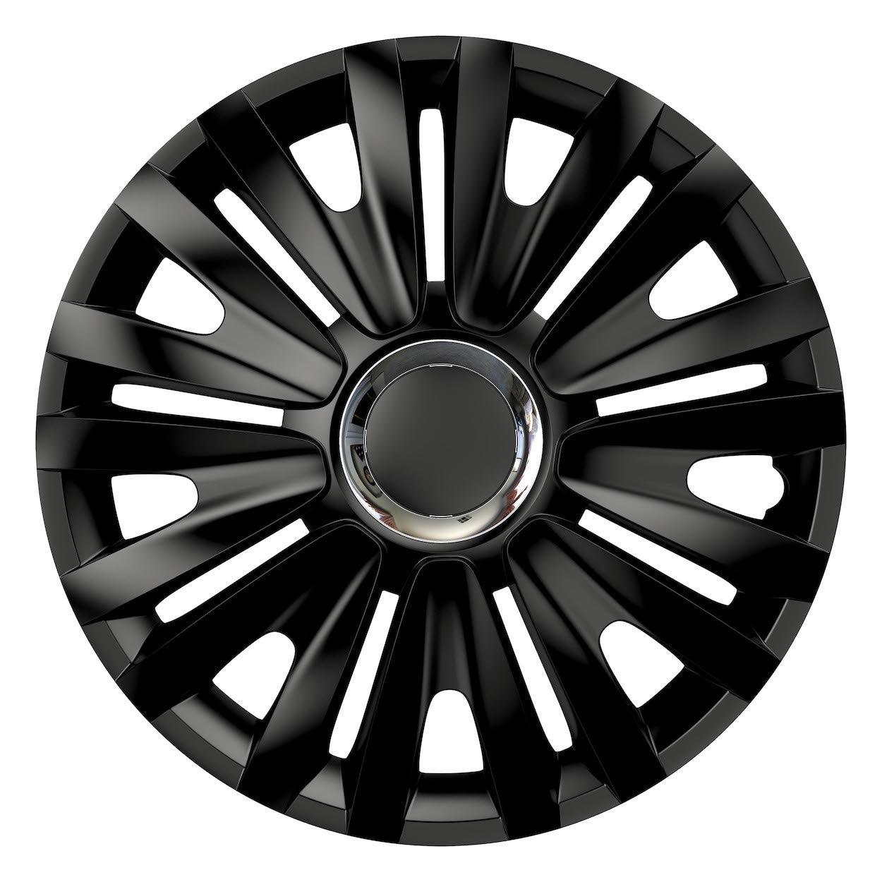Tapacubos Versaco Royal RC de 14 pulgadas en color negro