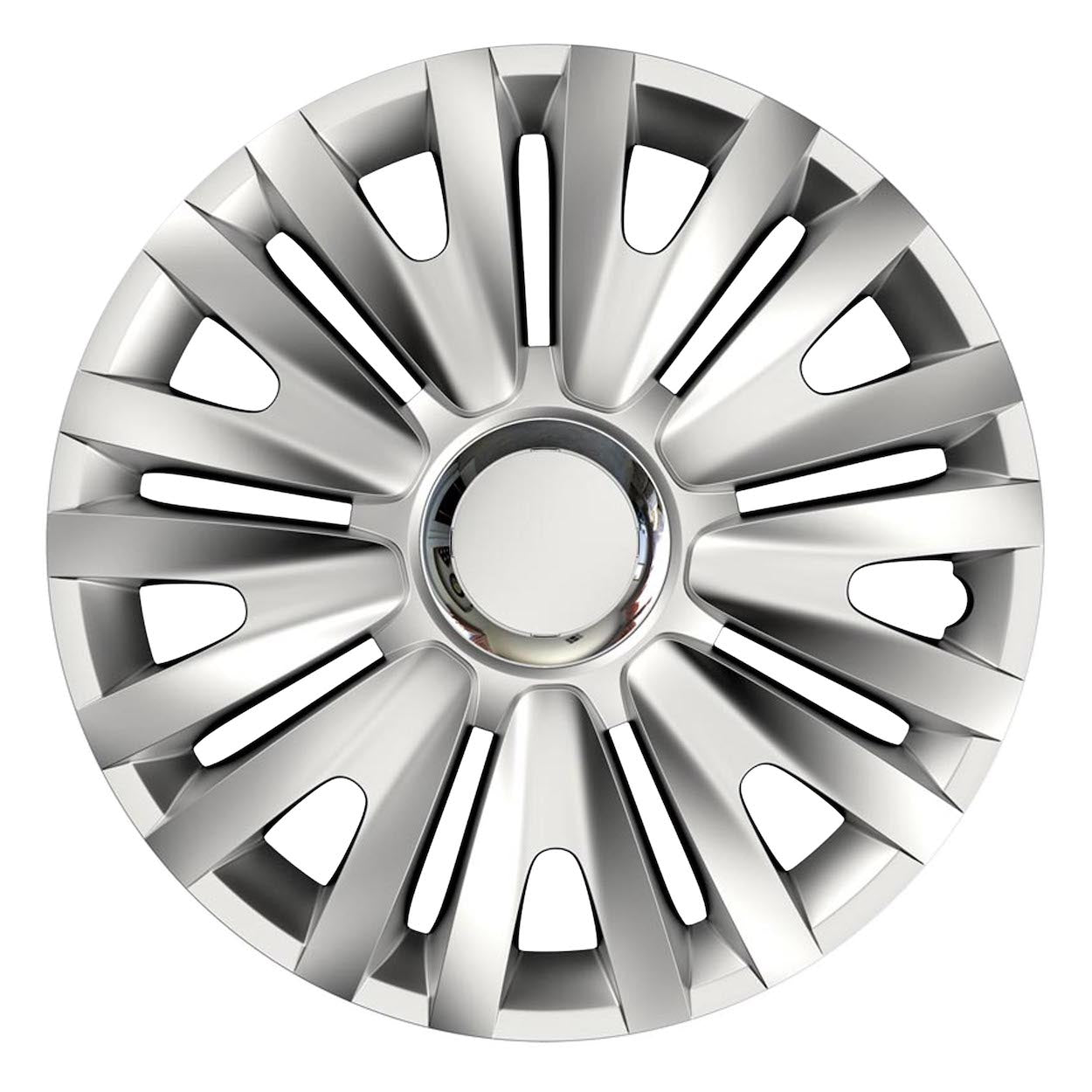 Tapacubos plateados Royal RC de 16 pulgadas