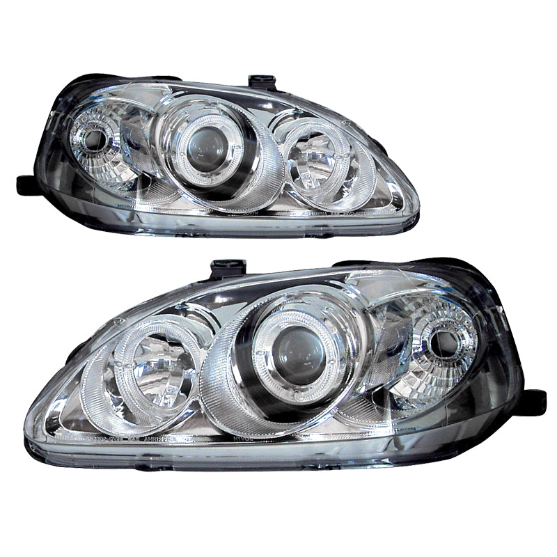 Faros delanteros blancos para Honda Civic 1999
