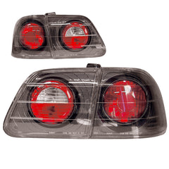 Pilotos traseros negro/carbono para Civic 4D 1999