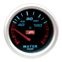 Indicador de temperatura del agua negro de 5,8 cm Auto Gauge