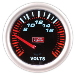 Voltímetro negro de 2 pulgadas Auto Gauge