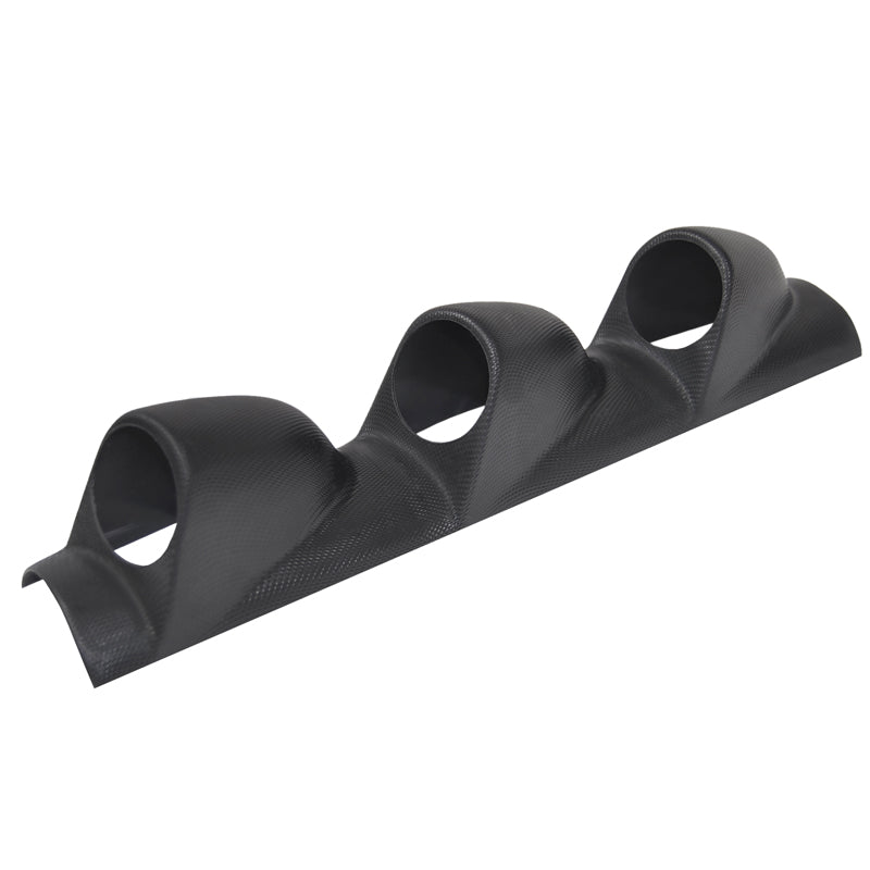 Soporte para columna de dirección, triple en negro, diámetro del orificio de 5 cm