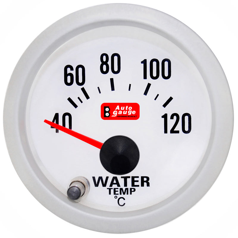 Medidor de temperatura del agua Auto Gauge de 2 pulgadas con 7 colores