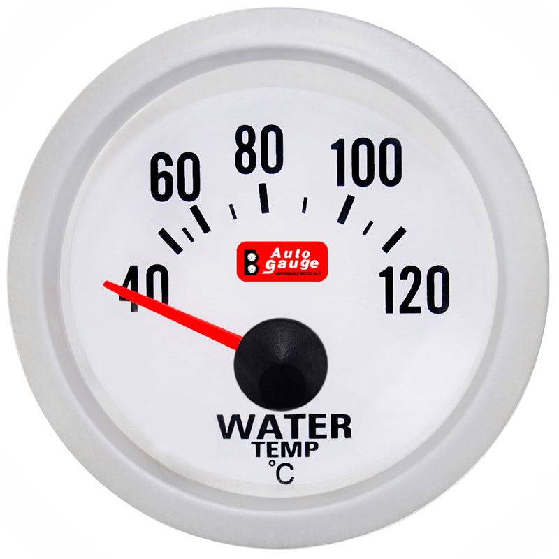 Medidor de temperatura del agua blanco de 2" con sensor