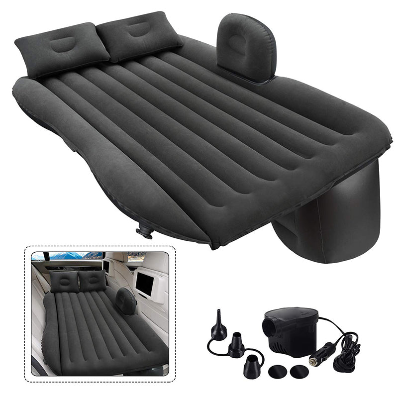 Colchón inflable para coche para el asiento trasero con bomba de aire de 12 V