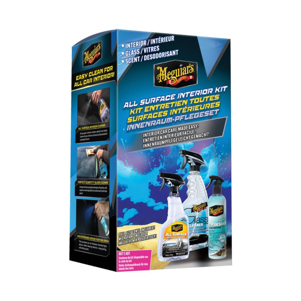 Meguiar's G55279EU Kit completo para limpieza de interiores 