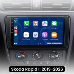 Skoda Rapid 2019-2026 – Radio 9" con Apple CarPlay y Android Auto 
