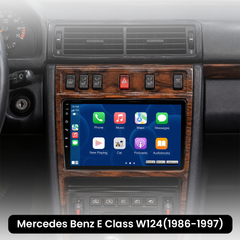 Mercedes Benz Clase E W124 1986-1997 – Radio 9" con Apple CarPlay y Android Auto 