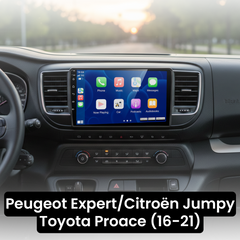 Peugeot Expert/Citroën Jumpy/Toyota Proace 16-21 - Radio 9" con Apple CarPlay y Android Auto