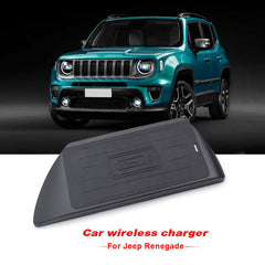 Jeep Renegade 2015-2021 cargador inalámbrico para móvil con carga rápida de 15W 