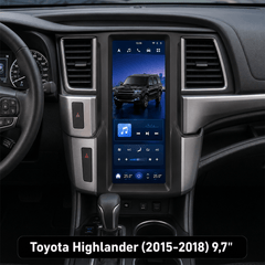 Toyota Highlander 2015-2018 - radio 9,7" con Apple CarPlay y Android Auto 