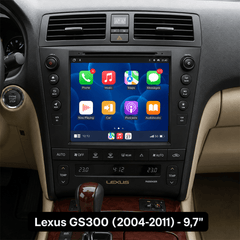 Lexus GS300 2004-2011 - Radio de 9,7" con Apple CarPlay y Android Auto 