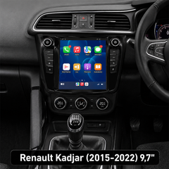 Renault Kadjar 2015-2022 - radio 9,7" con Apple CarPlay y Android Auto 