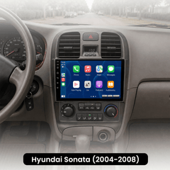 Hyundai Sonata 2004-2008 - radio de 9" con Apple CarPlay y Android Auto 