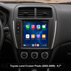 Toyota Land Cruiser Prado 2002-2009 - radio de 9,7" con Apple CarPlay y Android Auto 