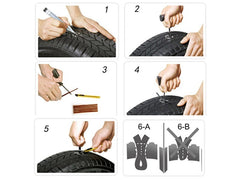 Kit de reparación de neumáticos sin cámara Carmotion 