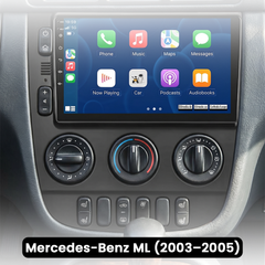 Mercedes-ML 03-05 - Radio de 9" con Apple CarPlay y Android Auto 
