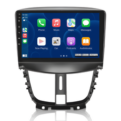 Peugeot 207 06-15 - Radio 9" con Apple CarPlay y Android Auto